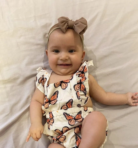 summer infant butterfly Baby Bubble Romper – Cozy Nursery