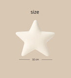 Plush Bouclé Teddy Cushion | Cream & Taupe Nursery Decor | Small Crescent Moon / Cloud / Star Pillow | Gender Neutral Baby Gift