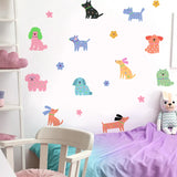 Cartoon Puppy Wall Stickers 
