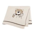 Bear Infant Knitted Baby Blanket