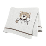 Bear Infant Knitted Baby Blanket