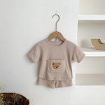Teddy Bear Newborn Casual Outfit