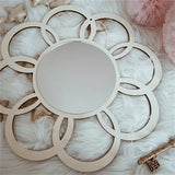 Daisy Flower Wooden Mirror 