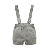 Formal Wedding Clothing Sets for Baby Boy Outfit Infant 3 6 12 18 24M Bodysuit Suspender Suit Toddler Kid Birthday Party Costume