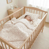 Vintage Bunny Crib Bedding Set: Muslin-Feel Quilt & Pillow
