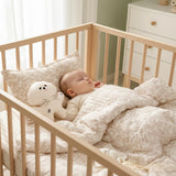 Vintage Bunny Crib Bedding Set: Muslin-Feel Quilt & Pillow