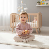 Baby Goose Knit Cardigan – Embroidered Duck Sweater | Soft Cotton Knit | Pink & Blue Variants | Cozy Baby Gift