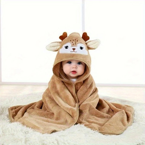Baby Reindeer Towel Poncho
