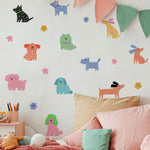 Cartoon Puppy Wall Stickers 