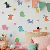 Cartoon Puppy Wall Stickers 