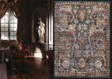 Washable Area Rugs - Perfect for Living Room, Bedroom, Kids Room, Nursery - Stain & Water Resistant Non-Slip, Pet & Child Friendly, Vintage Tribal Area Rugs (Rust, 5' X 7')