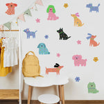 Cartoon Puppy Wall Stickers 