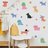 Cartoon Puppy Wall Stickers 