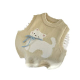 Cute Bow Cat Vest