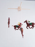 Felt Horse and Rider Baby Crib Mobile, Felt Nursery Decor, Order Your Color