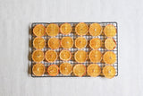 7’ Ribbon Dried Orange Garland with Felt Leaves 