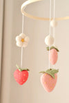 Strawberry Baby Crib Mobile