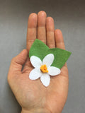 Tangerine Orange Felt Crib Mobile, Clementine Nursery