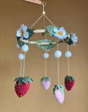 Baby Mobile with Strawberries and Wildflowers