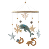 Coastal Ocean Baby Mobile Felt Whale & Sea Friends