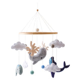 Coastal Ocean Baby Mobile Felt Whale & Sea Friends