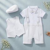 Baby Boy Vest Outfit Set – Christening • Ring Bearer • First Birthday