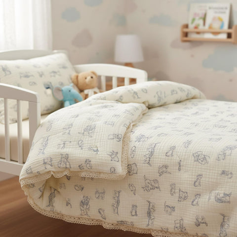 Vintage Kittens Crib Bedding Set