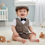 Baby Boy Vest Outfit Set – Christening • Ring Bearer • First Birthday