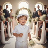 Baby Boy Vest Outfit Set – Christening • Ring Bearer • First Birthday