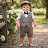 Baby Boy Vest Outfit Set – Christening • Ring Bearer • First Birthday
