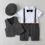Baby Boy Vest Outfit Set – Christening • Ring Bearer • First Birthday