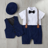 Baby Boy Vest Outfit Set – Christening • Ring Bearer • First Birthday