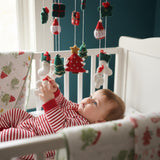 Christmas Baby Mobile – Handmade Felt Crib Mobile with Santa Gifts Christmas Trees & Holiday Decor | Baby’S First Christmas Gift