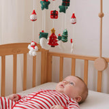 Christmas Baby Mobile – Handmade Felt Crib Mobile with Santa Gifts Christmas Trees & Holiday Decor | Baby’S First Christmas Gift