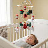Christmas Baby Mobile – Handmade Felt Crib Mobile with Santa Gifts Christmas Trees & Holiday Decor | Baby’S First Christmas Gift