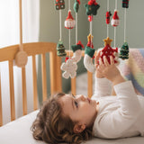 Christmas Baby Mobile – Handmade Felt Crib Mobile with Santa Gifts Christmas Trees & Holiday Decor | Baby’S First Christmas Gift