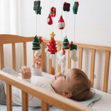 Christmas Baby Mobile – Handmade Felt Crib Mobile with Santa Gifts Christmas Trees & Holiday Decor | Baby’S First Christmas Gift