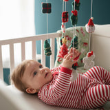Christmas Baby Mobile – Handmade Felt Crib Mobile with Santa Gifts Christmas Trees & Holiday Decor | Baby’S First Christmas Gift