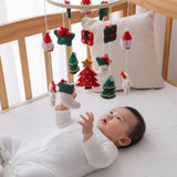 Christmas Baby Mobile – Handmade Felt Crib Mobile with Santa Gifts Christmas Trees & Holiday Decor | Baby’S First Christmas Gift