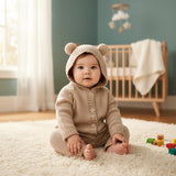 Baby Bear Knit Romper 