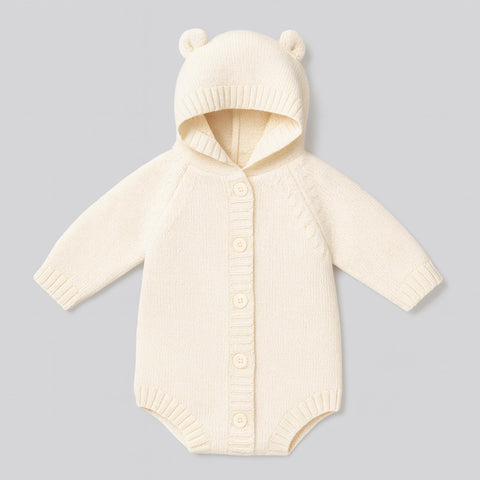 Baby Bear Knit Romper 