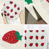 Strawberry Infant Knitted Baby Blanket