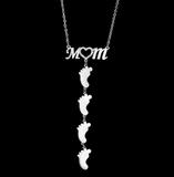 Personalized Foot Print Mother's day Necklace