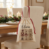 Personalized Vintage Nutcracker & Ballerina Christmas Sack