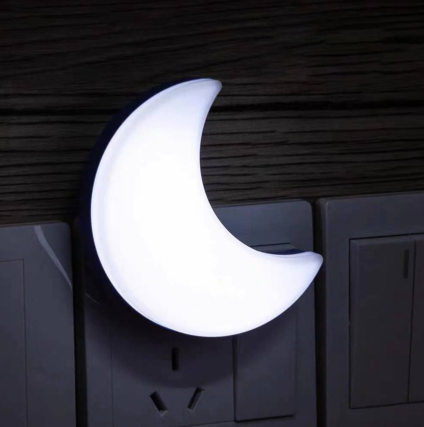 Star and Moon Shaped Plug in LED Night Light – Cozy Nursery