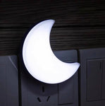 Star and Moon Shaped Plug in LED Night Light