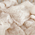 Vintage Bunny Crib Bedding and Pillow Set