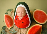 Watermelon Baby Newborn Wraps for Photography Bundle