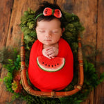 Watermelon Baby Newborn Wraps for Photography Bundle