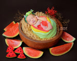 Watermelon Baby Newborn Wraps for Photography Bundle